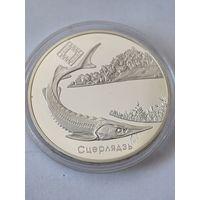 20 рублей 2007 год. Стерлядь. Заказник "Днепро-Сожский".
