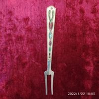 Вилочка серебряная для лимона. СССР. 875-й пробы