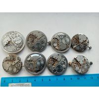 МЕХАНИЗМЫ ЧАСОВ СССР 8-ШТ