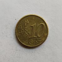 Финляндия 10 евроцентов  2000 г.   "М" под лапой