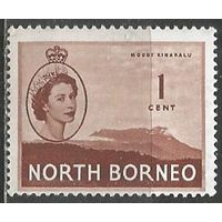 Северное Борнео. Королева Елизавета II. Гора Кинабалу. 1954г. i#294.
