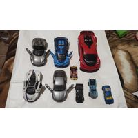 Большой лот машинок, много металлических, отличные машины. В одной нет колесико.Бо