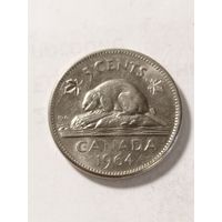 Канада 5 центов 1964