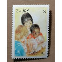 Марка Заир, серия -- католическое Рождество, 1981 г.