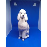 С рубля Фарфоровая статуэтка Пудель, ЛФЗ 1С