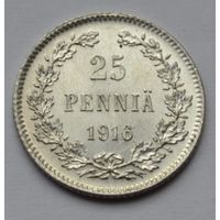Финляндия, 25 пенни 1916 г.