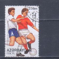 [1978] Азербайджан 1996. Спорт.Футбол.Чемпионат Европы. Гашеная марка.