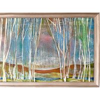 Картина холст Виталий Левченя "Дом" 50х78см Член БСД