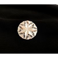 Брошь, винтаж, перламутр, Вифлеемская звезда