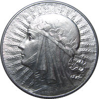 5 злотых , Польша , 1933 г. Люкс. ШТЕМПЕЛЬНЫЙ БЛЕСК ( ВИДЕО С МОНЕТОЙ В ОПИСАНИИ)