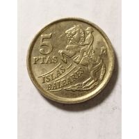 Испания 5 песет Балеарские острова 1997