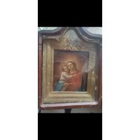 Икона старинная  Богородицы ["Взыскание погибших"], 11.5х14.5
