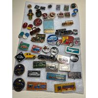 Значки. Сборный лот. Спорт, спортлото, ГТО, соревнования, автомобили, техника