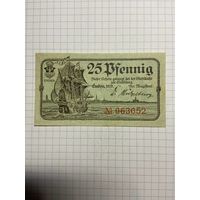 Нотгельд 25 пфеннигов 1921 год. -2712