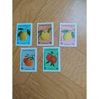 Сирия серия марок 1977 г . Флора