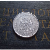 1 злотый 1987 Польша #10 XF