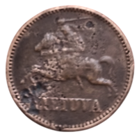 ЛИТОВСКАЯ РЕСПУБЛИКА. /ПЕРВАЯ РЕСПУБЛИКА/. 1 ЦЕНТ 1936. ПАГОНЯ. РЕДКАЯ