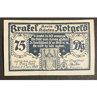 Нотгельд 75 пфеннигов 1921 год. Бракель. Веймарская республика