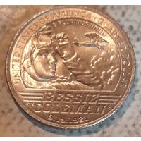 25 центов (квотер) 2023 США Американские женщины Бесси Коулмен