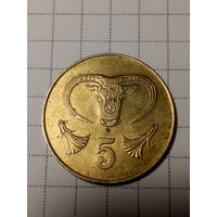 5 центов  Кипр 1983 год