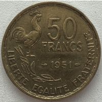 Франция 50 франков 1951 г.
