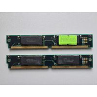 Модули SIMM RAM, 2 штуки, чипы OKI M5118165B-60J