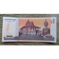 Werty71 Камбоджа 100 риелей 2014 UNC банкнота риэлей