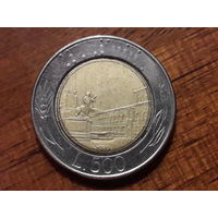 Италия 500 лир 1989