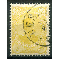 Персия (Иран) - 1897/99г. - шах Музаффар ад-Дин, 3 К - 1 марка - гашёная с клеем [Mi 105 I]. #4-W1-103-A-1