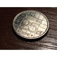 Нидерланды 25 центов 1998