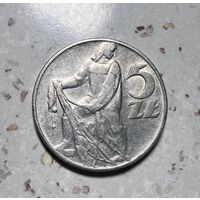 5 злотых Польши 1960 года. Рыбак.