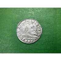 Три гроша 1594 Сигизмунд Ваза Вильно штемпельный блеск!