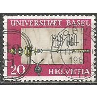 Швейцария. 500 лет университету в Базеле. 1960г Mi#693.