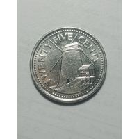 Барбадос 25 центов 2009 года .