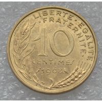 Франция, 10 сантимов 1968 г.