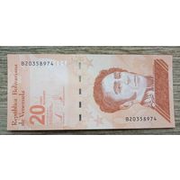 Werty71 Венесуэла 20 боливаров 2021 UNC банкнота