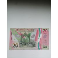 Мексика 20 полимер UNC c рубля