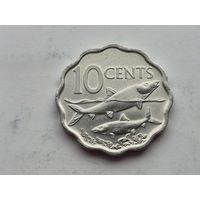 10 центов Багамы 2007 года. Монета не чищена. 45315
