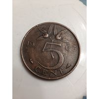 Нидерланды 5 центов 1965