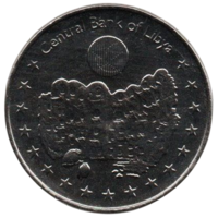 ГОСУДАРСТВО ЛИВИЯ. 100 дирхамов 2014. Голограмма.