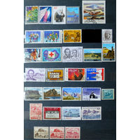 Набор марок ИСЛАНДИЯ\526в\ искусство рождество горы персоналии  30шт\7штMNH\ кц50ми