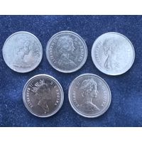 Лот 25-центовики Канады