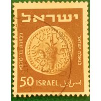 Израиль 1949. Древняя еврейская монета времен восстания Бар-Кохбы