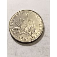 Франция 1 франк 1961
