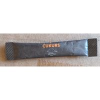 Сахар, сахарные пакетики, ЛАТВИЯ, 3 гр., КОРИЧНЕВЫЙ