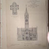 ЗОДЧИЙ 1899г Конкурсный проект . ЦЕРКВИ. Спб    РАСПРОДАЖА КОЛЛЕКЦИИ.