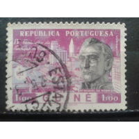 Гвинея, колония Португалии, 1954. Стандарт. 400 лет городу Сан-Паулу, отец  Нобрега