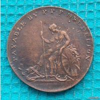 США 1 цент 1796 года. Корабль. Поселение Кентуки. BRITISH SETTLEMENT KENTUCKY. Предложи свою цену или обмен!