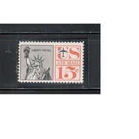 США-1959, (Мих.764),  ** , Авиапочта, Статуя Свободы(одиночка), тип II