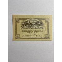 10 геллеров (нотгельды) 1921 г. Австрия.-0812